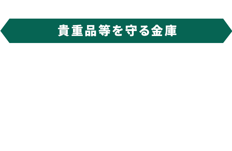 貴重品等を守る金庫